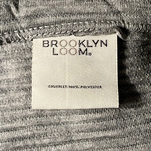 Brooklinen Full/Queen Brushed Jersey Gray Coverlet - Picture 4 of 6